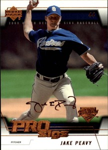 2005 Upper Deck Pro Sigs San Diego Padres Baseball Card #72 Jake Peavy
