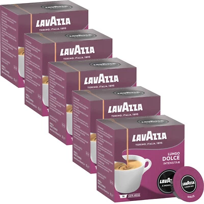 5x Lavazza Lungo Dolce Kapseln für A Modo Mio Maschinen - Bild 1 von 4