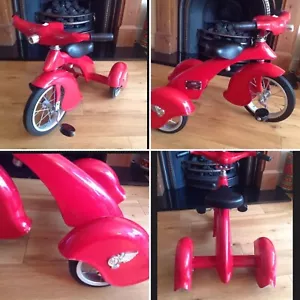🌟Morgan Red Bird Retro Style Tricycle Bike USA After 1934 Van Doren Design Rare - Picture 1 of 12