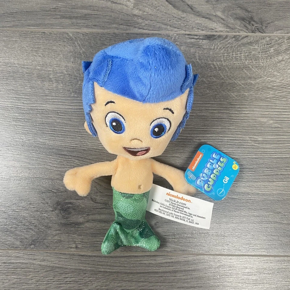 Boy Girls Nickelodeon Bubble Guppies Plush Gil 7 Inch Toy