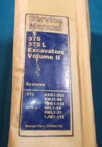 CAT CATERPILLAR 375 375L EXCAVATOR SERVICE SHOP REPAIR BOOK MANUAL VOLUME 2 - Picture 1 of 13