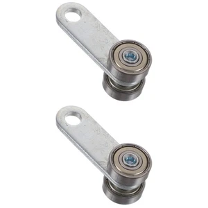 Conjunto de carro de ruedas para colgar puertas correderas de 2 unidades ruedas de acero para compras - Imagen 1 de 12