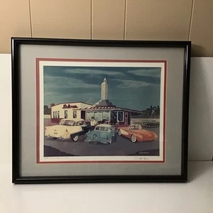 Stan Cline Signed Lithograph “Dolores Drive In Beverly Hills 1956” Nostalgia Pro - Picture 1 of 12