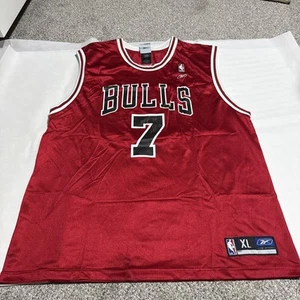 Ben Gordon Reebok Jersey Red NBA Basketball Chicago Bulls #7 Men’s Size XL - Picture 1 of 8