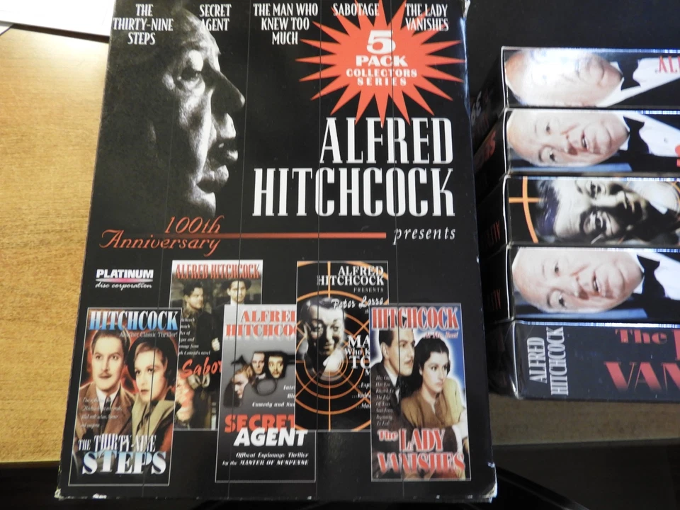ALFRED HITCHCOCK Presents 5 pack Collector Series; Sabotage, the39 steps& VHS - Image 1 of 3