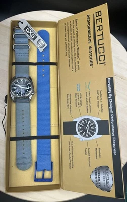 Bertucci 2015 A7513 DX3 Titanium A-4T Swiss Made Field Mens Quartz Watch - Runs - Image 1 of 4