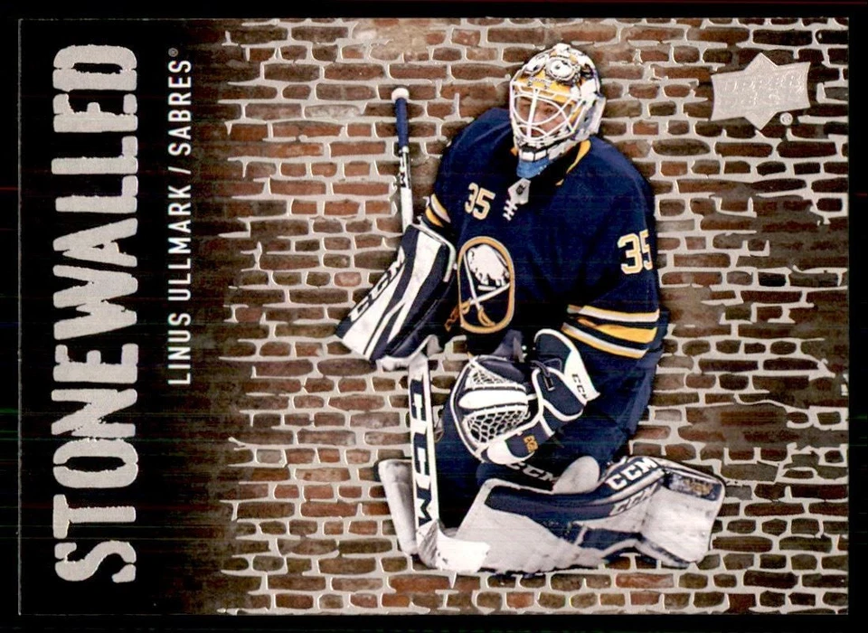 2018-19 Upper Deck Stonewalled Linus Ullmark Buffalo Sabres #SW-2 - Image 1 of 2