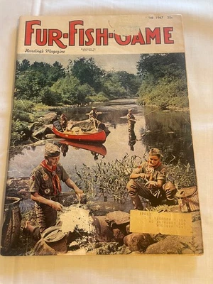 Fur Fish Game Magazine June 1967 Hunting Fishing Canoeing Harding's - Image 1 of 2