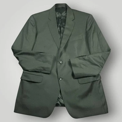 Traje Brooks Brothers 1818 Para Hombre 44R Milano Calce Ajustado Lana Estrato Rayas Italia Foto 1 de 4