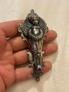 Vtg Cazenovia ANDREW Sterling Silver Large Angel Christmas Ornament Knocker 66 g - Picture 1 of 13