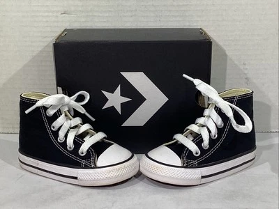 Zapatos Converse Infantil Talla 5 EU 21 Negro Lona Inf C/T All Star Hi AJ-1298 Foto 1 de 4