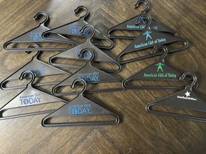 American Girl 18" Doll Lot of 11 Clothes Hangers Black w/ Multicolor Text - Picture 1 of 4