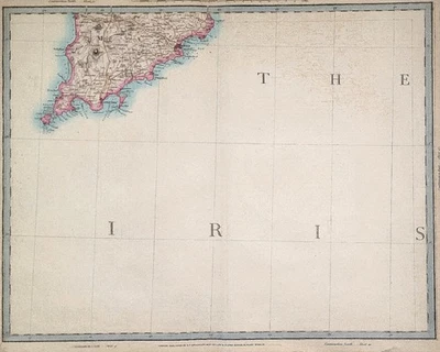 Ordnance Survey – Sheet 46 – 1855 Cruchley Engraved Map – Cornwall Coastline - Image 1 of 4