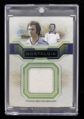 Futera 2024 Franz Beckenbauer /7 Nostalgia Game Worn Jersey Patch Bayern München - Bild 1 von 2