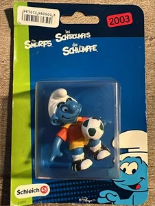 Schleich Smurfs Key Player Soccer Figure NEW In packaging - Picture 1 of 2