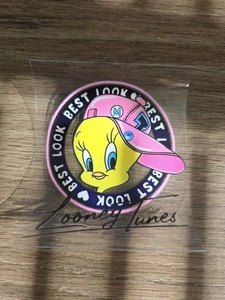 Tweety Bird Retro Cartoon Full Colored UV DTF Raised Decal 3in X 3in - Picture 1 of 5