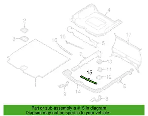 Nuevo aislador de placa de desgaste de moldura de puerta levadiza Volvo XC40-XC60 2018-24 para puerta levadiza 31484138 - Imagen 1 de 4