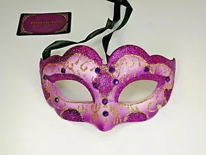 PURPLE Elegance Mask of Masquerade-Venetian Costume party Halloween cosplay B116 - Picture 1 of 3