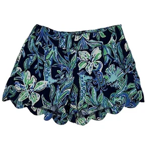 Pantalones Cortos Lilly Pulitzer Dahlia en Marea Alta Azul Marino Take Giraffe Para Mujer XXS - Imagen 1 de 8