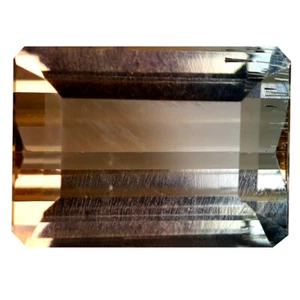 4,02 ct Achteck (10 x 8 mm) unbeheizt / unbehandelt Mosambik Bi-Turmalin - Bild 1 von 2