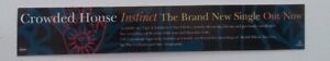 CROWDED HOUSE Instinct 12x2 inches Record Company Display Banner on thin card