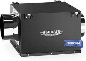 ALORAIR 6″ Inline Bathroom Exhaust Fan 300 CFM Wall-mounted Ventilation Fan - Picture 1 of 7