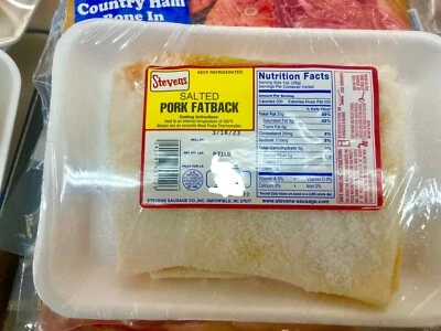Salted Pork Fatback, Country Food , Soul Food, READ DESCRIPTION - Image 1 of 4