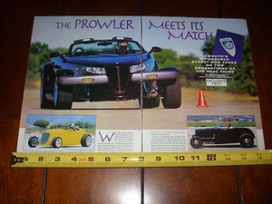 1997 PLYMOUTH PROWLER vs. BOYD CODDINGTON 1933 FORD - ARTICOLO ORIGINALE - Foto 1 di 3