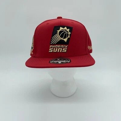 Mitchell & Ness Phoenix Suns NBA Fitted Hat Cap Solid Red Size 7 1/4 Mens - Image 1 of 4