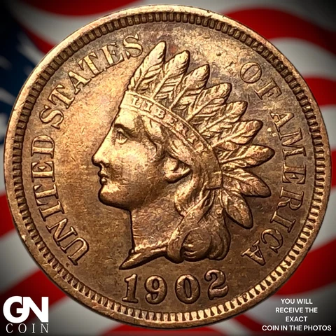 1902 Indian Head Cent Penny  Q7393 Cover