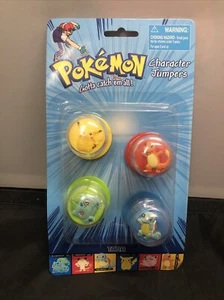 Pokemon Pikachu Bulbasaur Charmander Marill Tara Toy Character Jumpers 1998 New - Picture 1 of 8