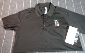 lululemon Metal Vent Tech Polo Shirt Blk/Blk Size L - Embroidered LM3AFRS - NWT - Picture 1 of 7