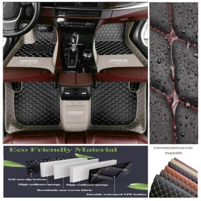 For Chrysler All Models Carpets Waterproof Auto Cargo Liner Car Floor Mats 3D Foto 1 de 4