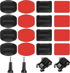 Supporto Casco per Gopro 20 Pezzi Attacco Casco per Gopro Con Colla 3Mm Supporto - Foto 1 di 12