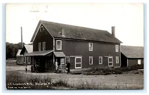 J.T. Condon’s Mill Smyrna NY RPPC Condado de Chenango Postal Armaduras Fertilizante G5 - Imagen 1 de 2