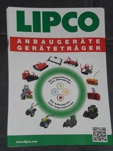 LIPCO Geräteträger Anbaugeräte Prospekt von 03/2023 ( 24492 ) - Bild 1 von 1