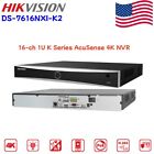 Hikvision DS-7616NXI-K2 4K AcuSense 16CH NVR 2SATA Network Video Recorder US