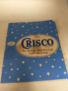 RARE Vintage Crisco Can with Star Design Paper Label - Picture 1 of 4