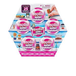 FOODIE MINI BRANDS LOT of 5 BALLS NEW/Sealed IN-PACK ZURU 5 Surprise FAST-SHIP - Picture 1 of 11