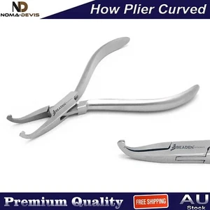 How Plier Curved Ortho Braces Wire Bending Angled Utility Pliers Dental Tools - Picture 1 of 4