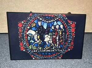 CATTEDRALE DI CANTERBURY inizio XIII secolo Vetro nella Cappella della Trinità cartolina - Foto 1 di 2