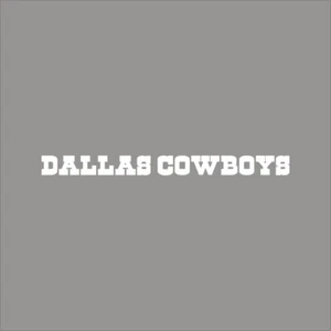 Dallas Cowboys #4 NFL Team Logo 1 Color Vinyl Decal Sticker Car Window Wall - Picture 1 of 7