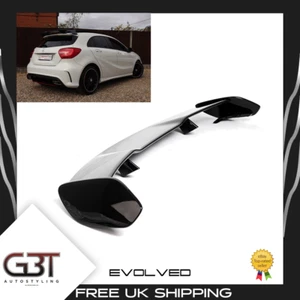 FOR MERCEDES BENZ A CLASS W176 AERODYNAMIC KIT STYLE GLOSS BLACK ROOF SPOILER - Picture 1 of 7