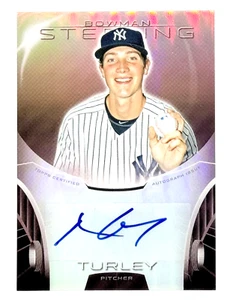 2013 Bowman Sterling Ruby Refractor Nik Turley RC Auto 26/99 New York Yankees - Picture 1 of 2
