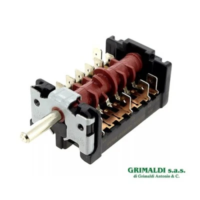 COMMUTATORE GOTTAK SELETTORE FUNZIONI 6+OFF PER FORNO TECNOGAS CANDY 502006301 - Immagine 1 di 3