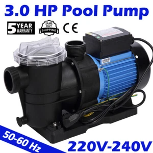 1.2-3.0HP Above Ground Swimming Pool Pump 10038 GPH Filter Pump with Strainer - Picture 1 of 15