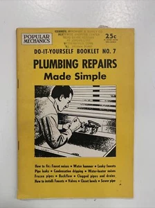 Popular Mechanics Do-It-Yourself PLUMBING REPAIRS MADE SIMPLE Booklet NO. 7-1954 - Picture 1 of 15