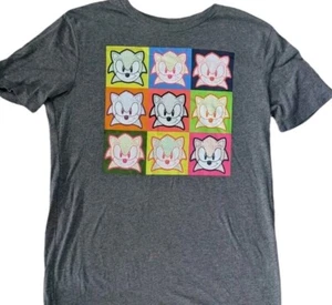Old Navy Sonic Hedgehog Tee Shirt Boys XXL 18 Gray Pop Art T Sega - Picture 1 of 6