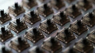 Lubed and filmed Gateron Ink Black V2 Linear Switches (90 Count) - Image 1 of 3