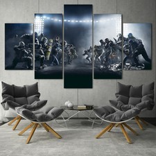 Rainbow Six Siege 5PCS Canvas HD Print Picture Home Decor Room Wall Art Painting
